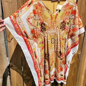 Tunic flowing fabric